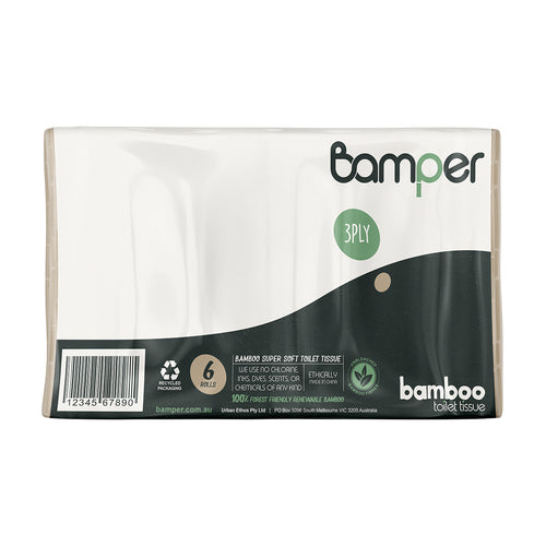 Toilet Paper 6 Pack - 100% Bamboo